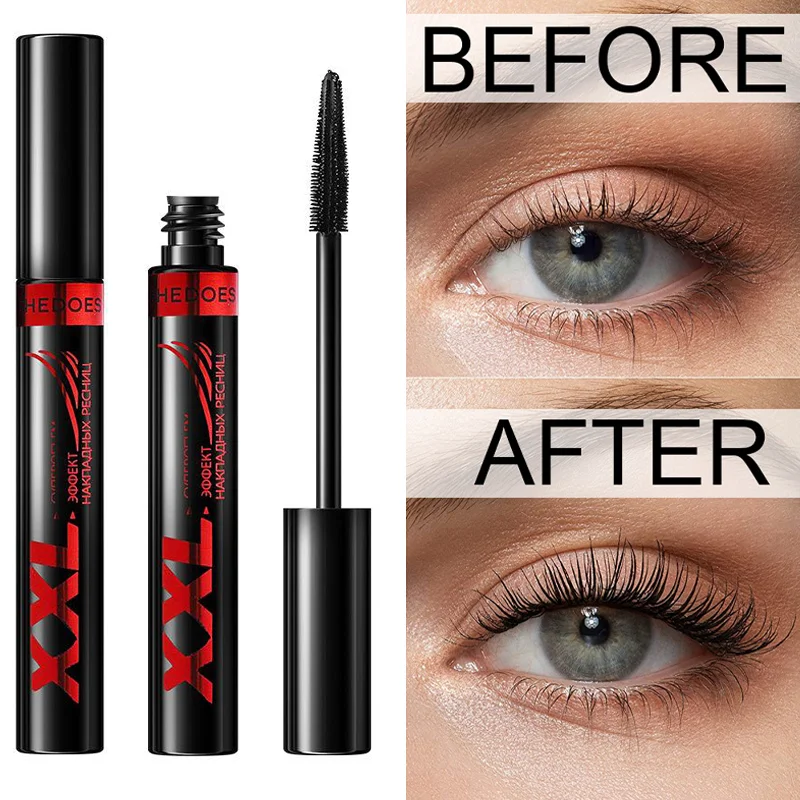 3D Mascara Waterproof Extra Thick Mascara Long Lasting Curl Lashes Lengthen Lashes No Smudge Lashes Black Mascara Makeup