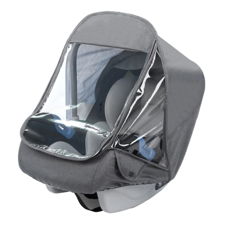 M76C Windproof and Waterproof Car Cover Universal Car Rain Cover Baby Carriers Raincover for Babies Pets in Crowd