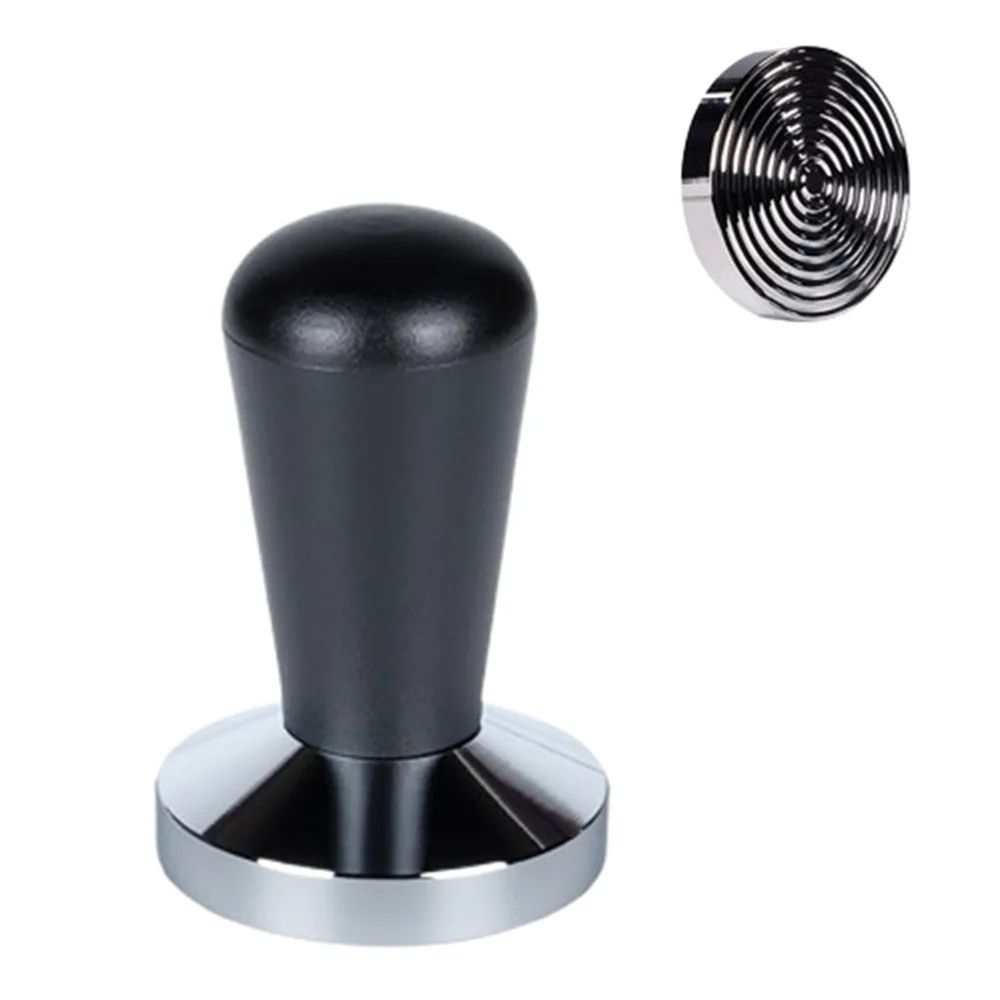 51mm/58mm Coffee Tamper Heavy Duty Manual Coffee Powder Hammer Threaded Base Save Effort Coffee Distributor Tool