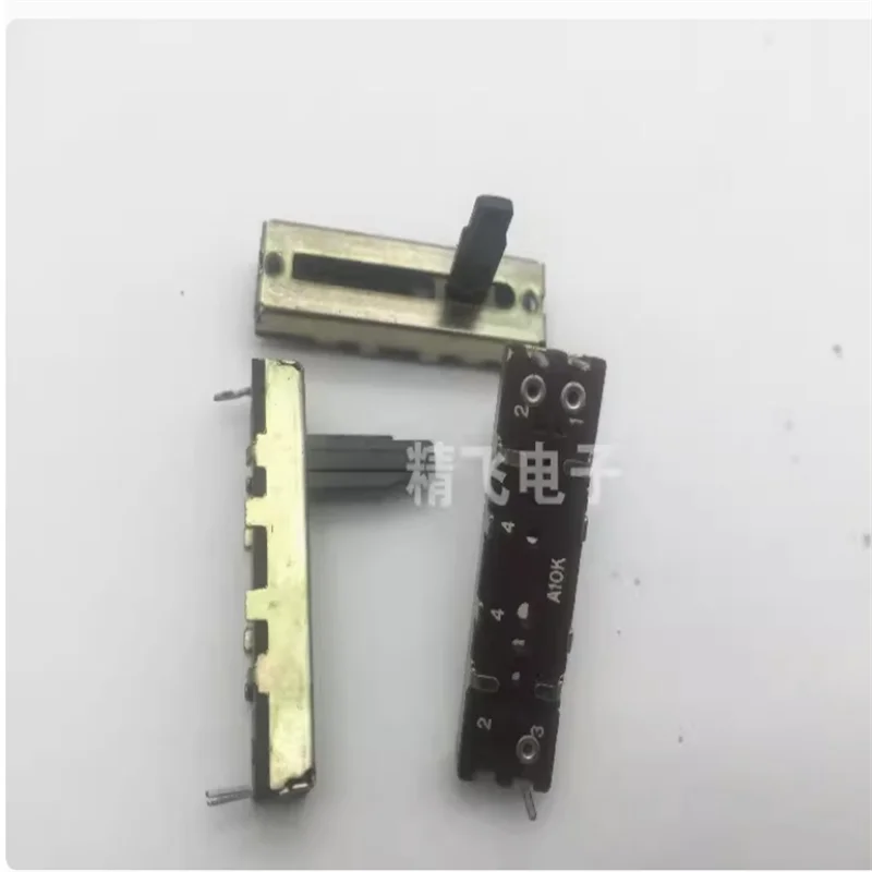 3 PCS 3.5MM Single Link Sliding Potentiometer A10K Shaft Length 15MM
