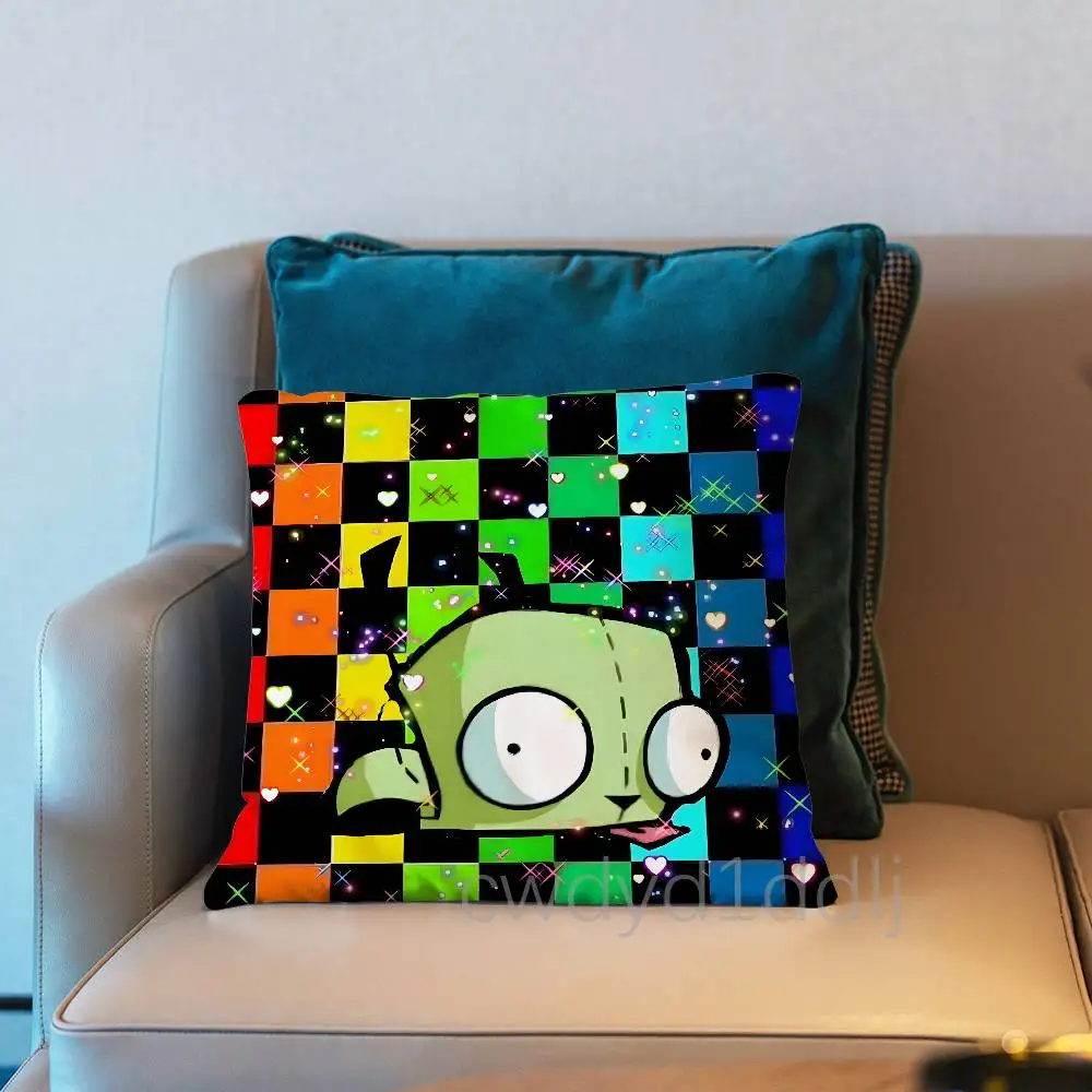 I-Invader ZIM Anime Cushion Cover Pillow Cover Decor Pillowcase Printed Cushion Case For Couch