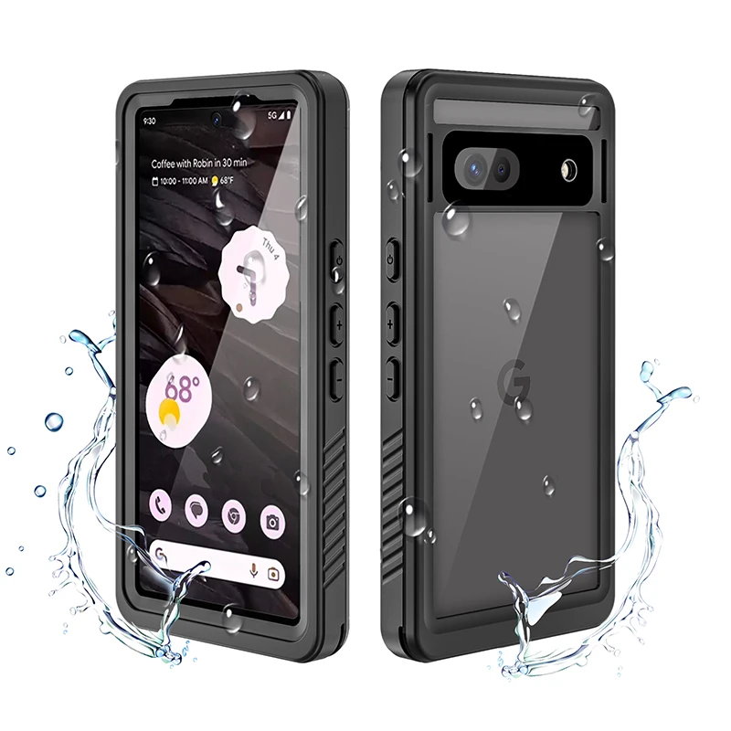 

Shellbox Military Grade Protection IP68 Waterproof Case for Google Pixel 7A Shockproof Heavy Duty Defender Cover Diving Case