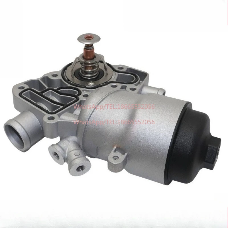 

059115389K For Au di S5A6LQ7 Touareg Por sche Cayenne 3.0T Diesel Car Thermostat Oil Filter Base Aluminum