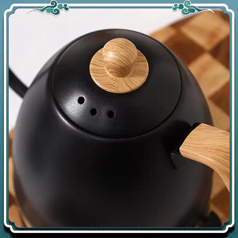 

Premium Kettle Hand-Made Coffee Pot Food Grade Stainless Steel Slender Mouth Electric Kettle Tea Gooseneck Pot (EU)