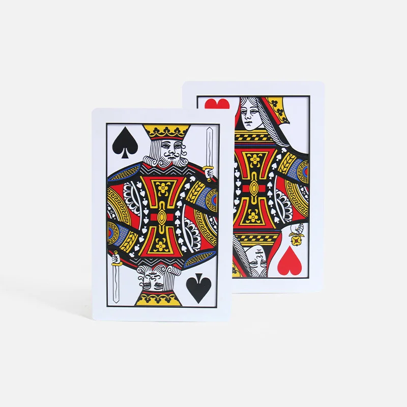 High Quality Pvc Material 3 PCS Three Card Monte (Q, K) 40*26cm,Magic Tricks,Classic,Illusions,Stage Magic,Fun,Magic Show