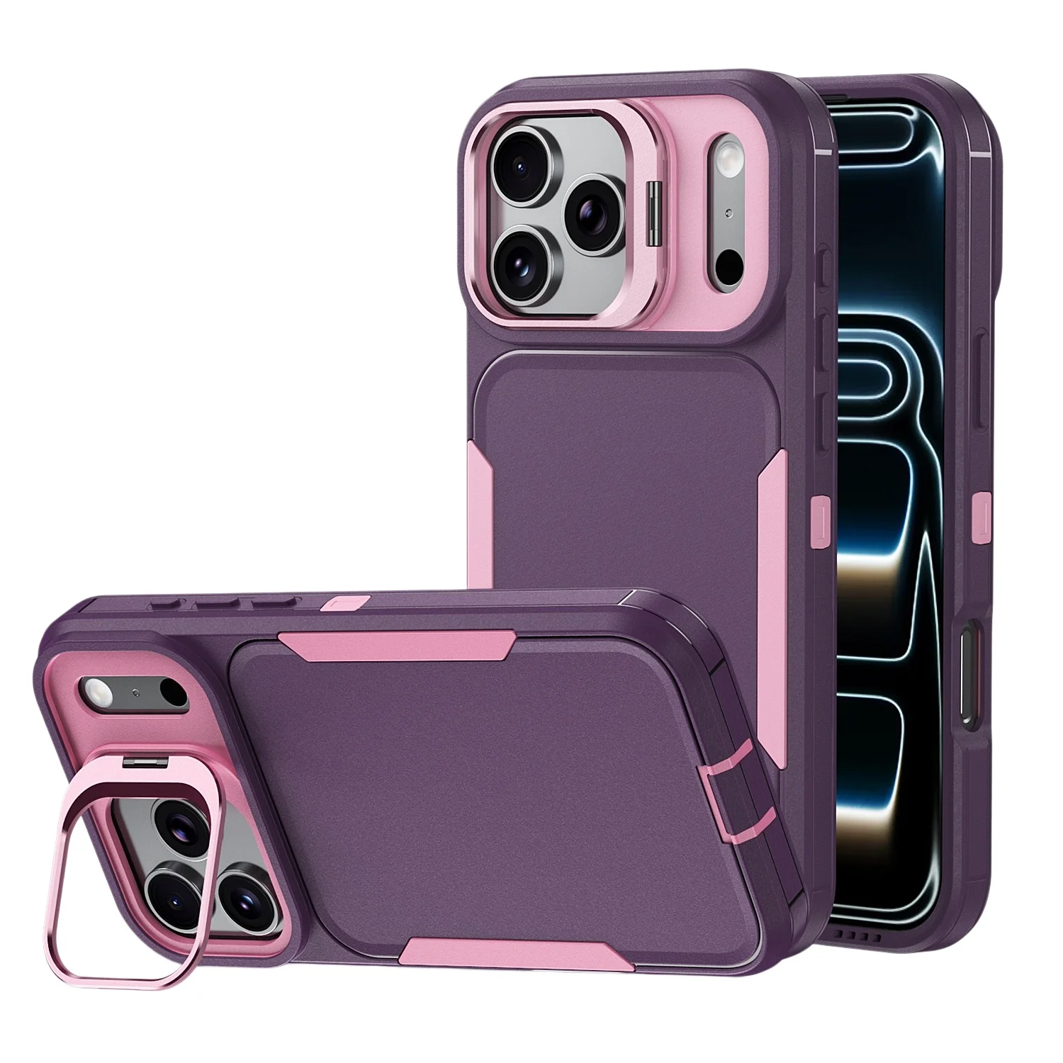 Heavy Duty Alloy Lens Holder Case for iPhone 17 ProMax 16 15
