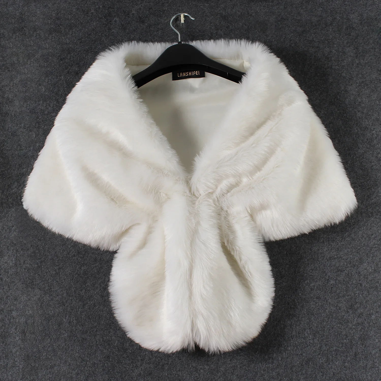 Faux Fur Shawl Jacket 2023 Women Autumn Winter Thick Warm Coats Woven Block Trend Fur White Black Coat Parkas Cape Wraps