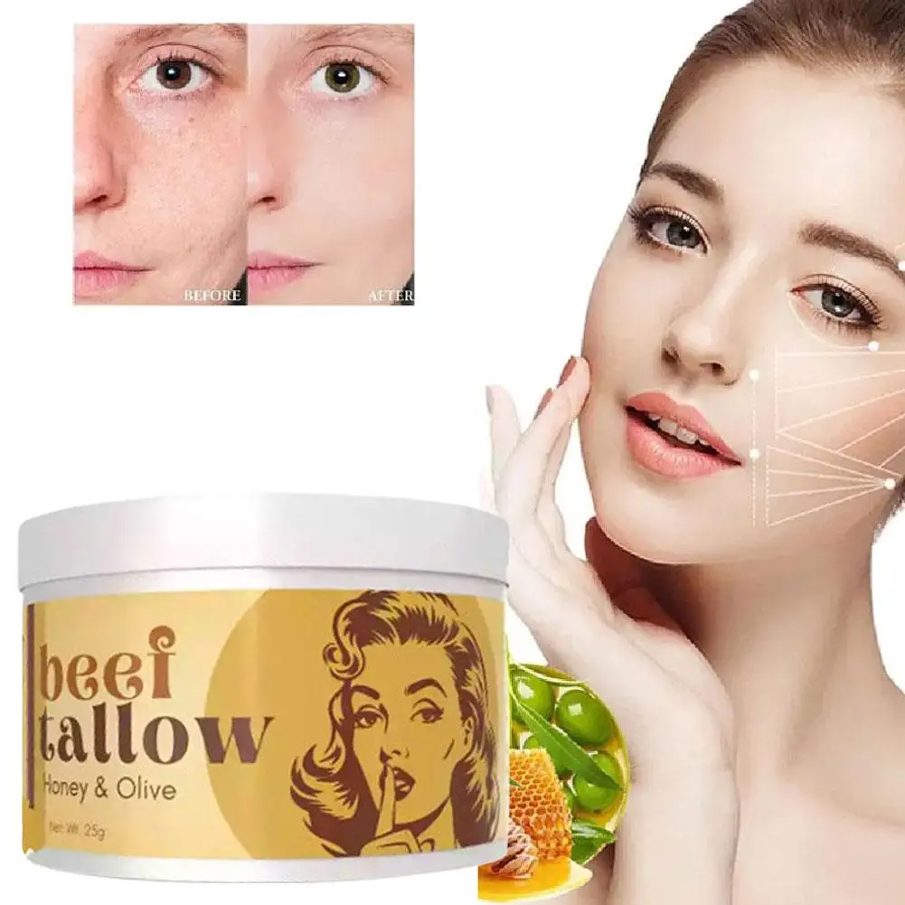 

Honey Tallow Face Cream Nourishing Smooth Skin Care Lasting Increase Skin Facial Soothing Firming Facial Elasticity Moistur F7W6