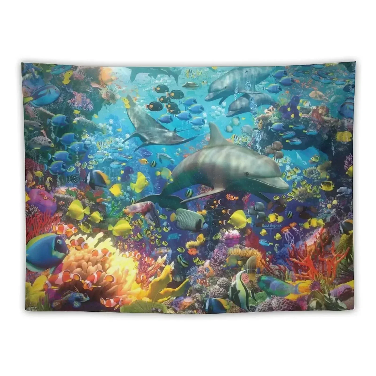 The Red Sea Tapestry Living Room Decoration Room Aesthetic Tapestry