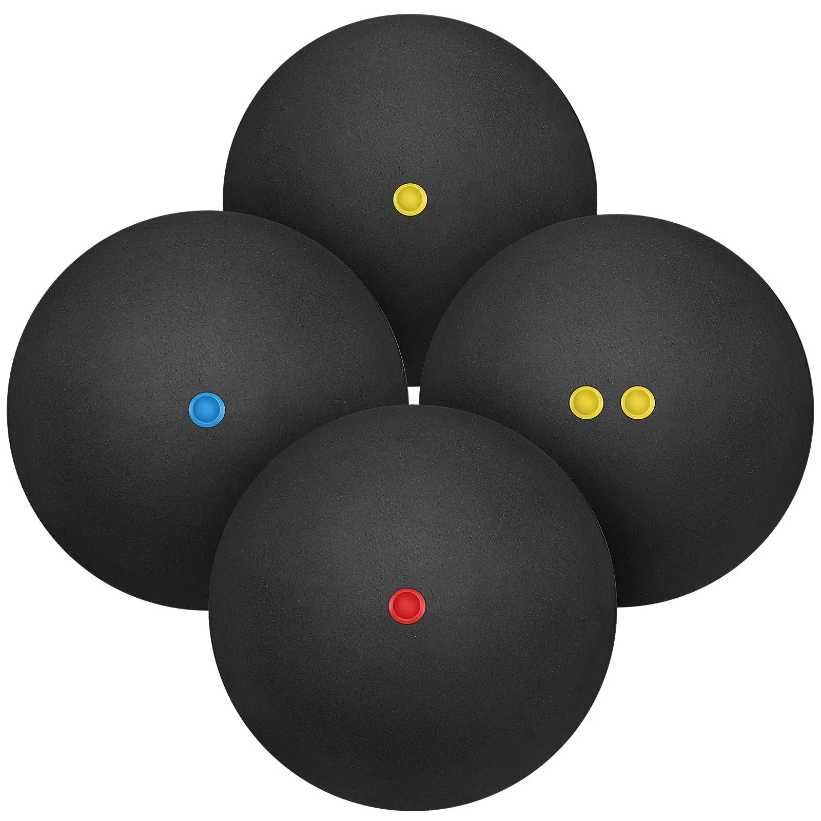 

4 Pcs Baseball Toys Train Ball Squash Balls Bounce Professional Rubber Playground Training Toys