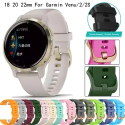 Wrist Strap For Garmin Venu Vivoactive 3 4S Strap 18 20 22mm Silicone Watch Strap Smart Accessories For Garmin Venu 2S Venu 2