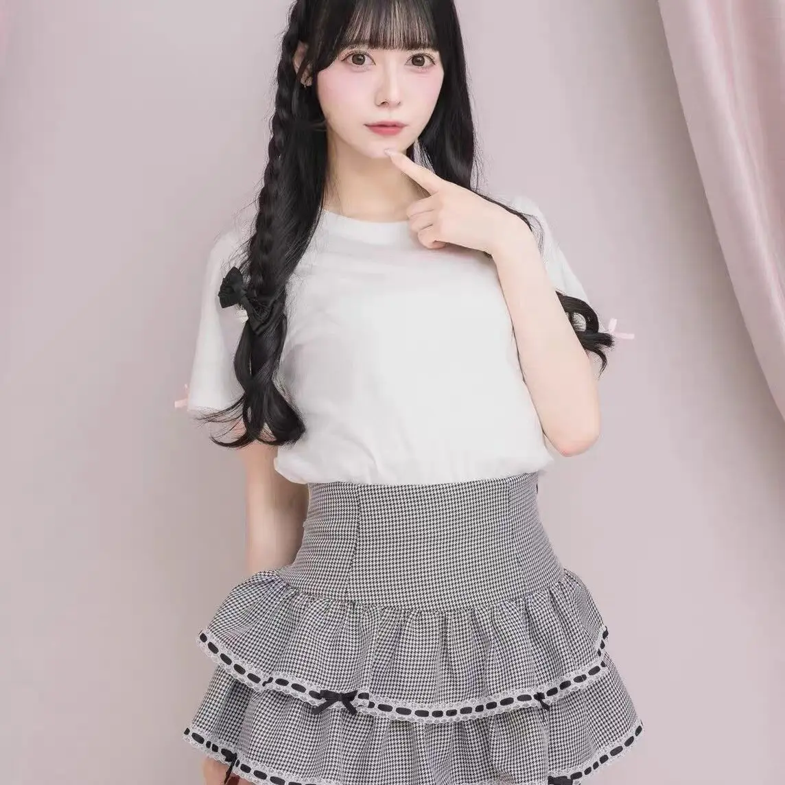 Japanese Mass-produced Girls Short Skirts Double-layer Cake Fluffy Pumpkin Culottes High Waist Casual Skirt Women Summer