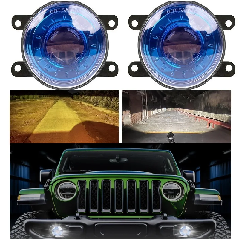 

2X Honda Nissan LED fog Lights Headlights 4000LM 30W LED Daytime Running lights 12V 24V White Amber 33900-T0A-A01 H451SAJ100