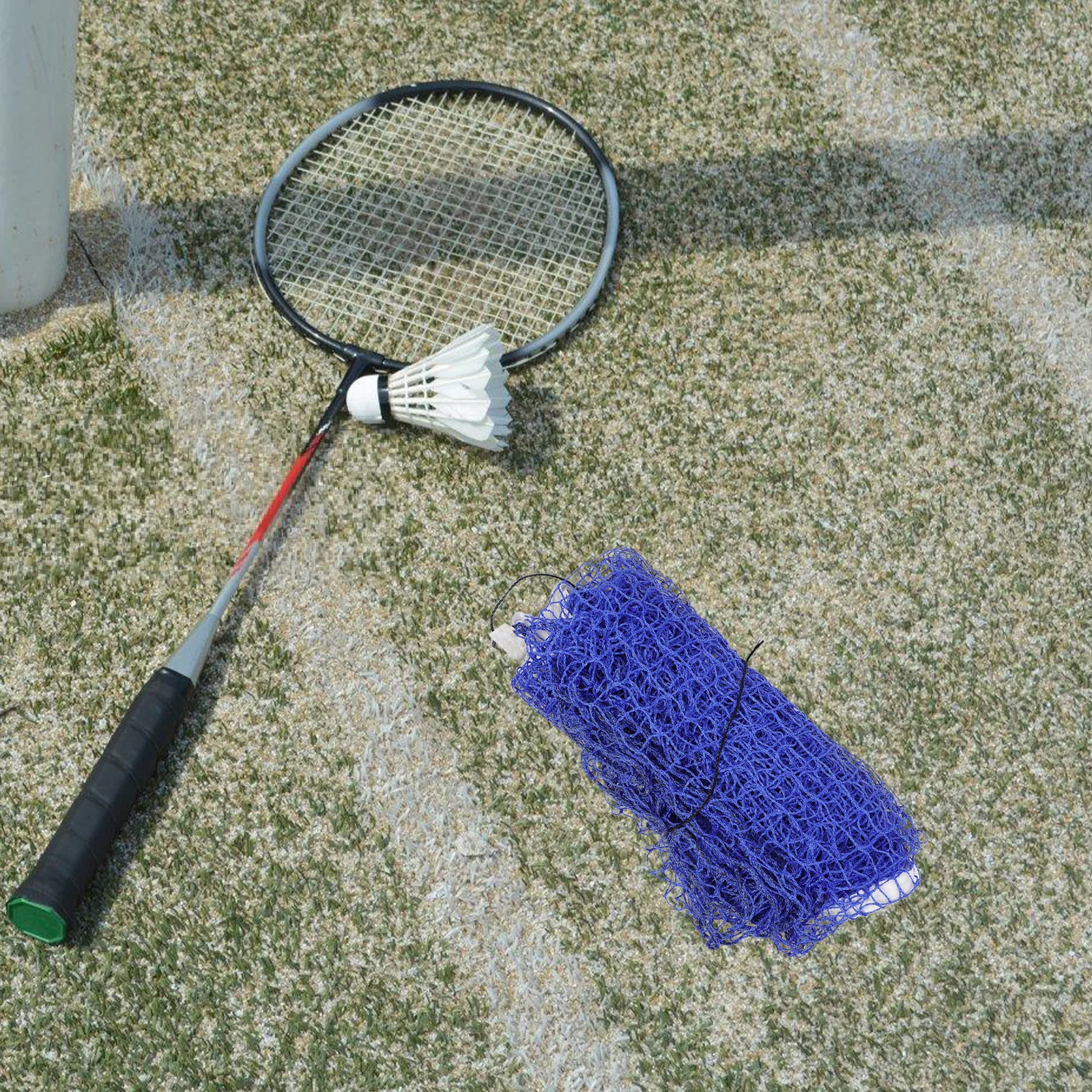 شبكة كرة الريشة خفيفة الوزن وقابلة للطي، تصميم متين، ألوان زاهية، سهلة الإعداد، مناسبة لمختلف رياضات الكرة