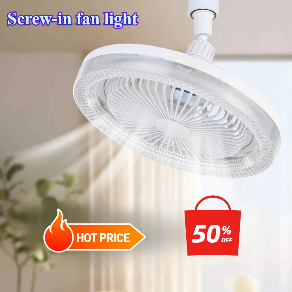 

Новый потолочный светильник, вентилятор с дистанционным управлением, регулируемый светильник E27, цоколь, современный низкопрофильный смарт-светильник для спальни, гостиной, офиса