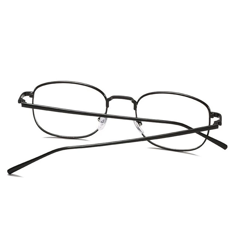 Black Gold Frame Square Minus Degree Prescription Eyeglasses UV400 Metal Stundent Nearsighted Glasses 0 -0.5 -0.75 To -6.0