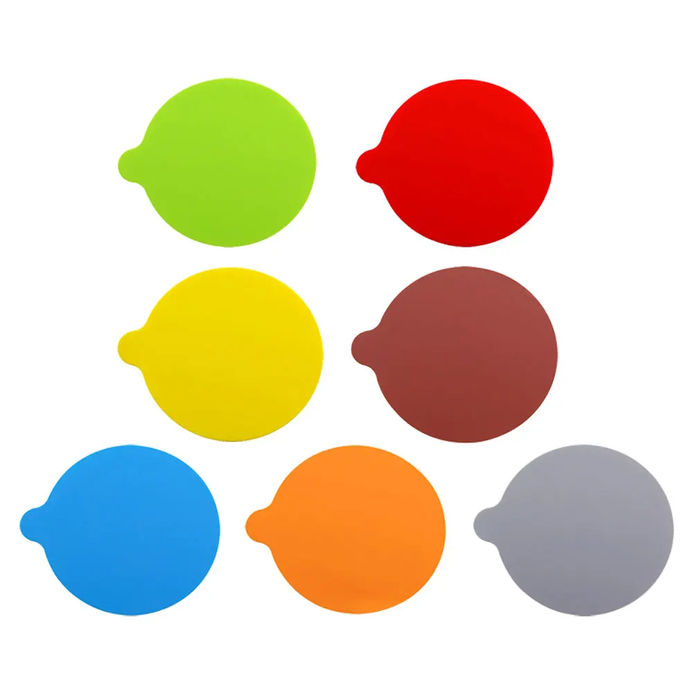 

7pcs Silicone Jar Opener Grips Pad Non Skid Bottle Opening Tool Kitchen Supplies Multi-Use Cup Coaster Jar Lid Opener For Jars