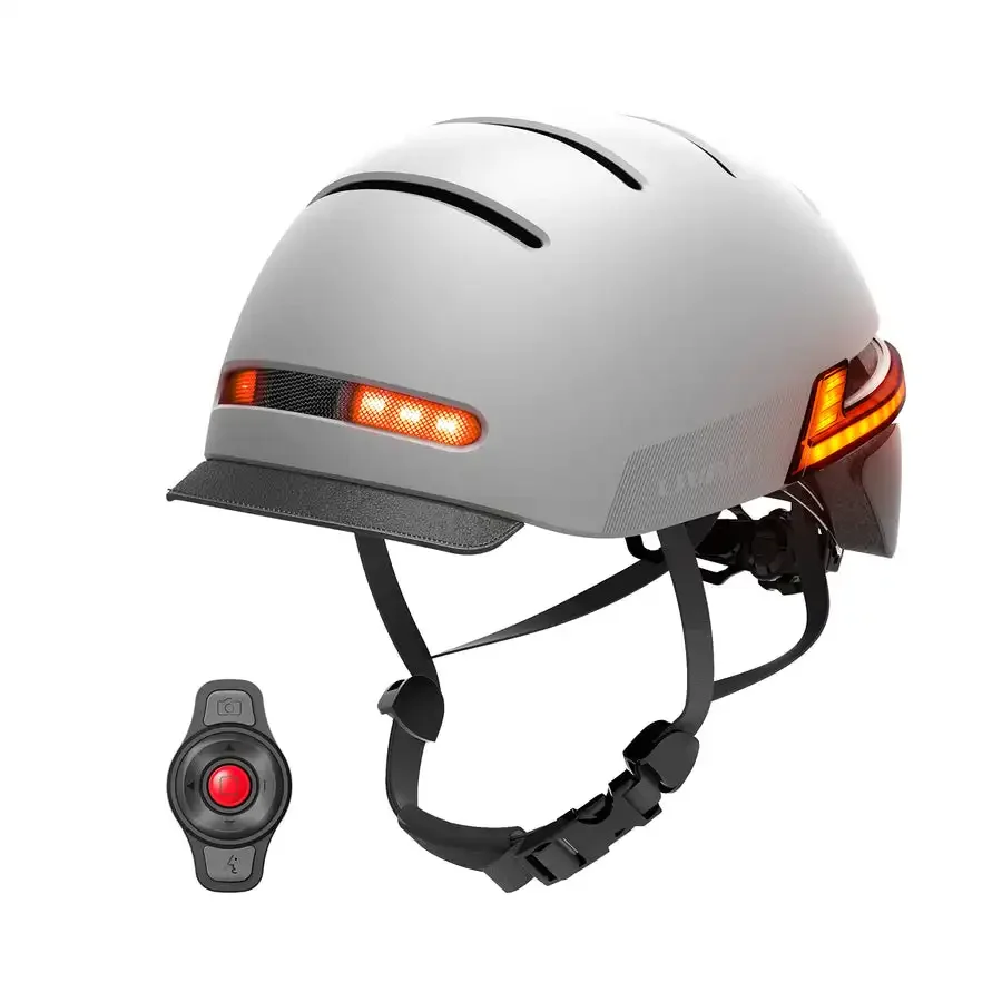 LIVALL BH51T Neo City Commuting Cycling Smart Helmet with Front and Rear LED Lights, Turn Signal Tail Lights, SOS Alert