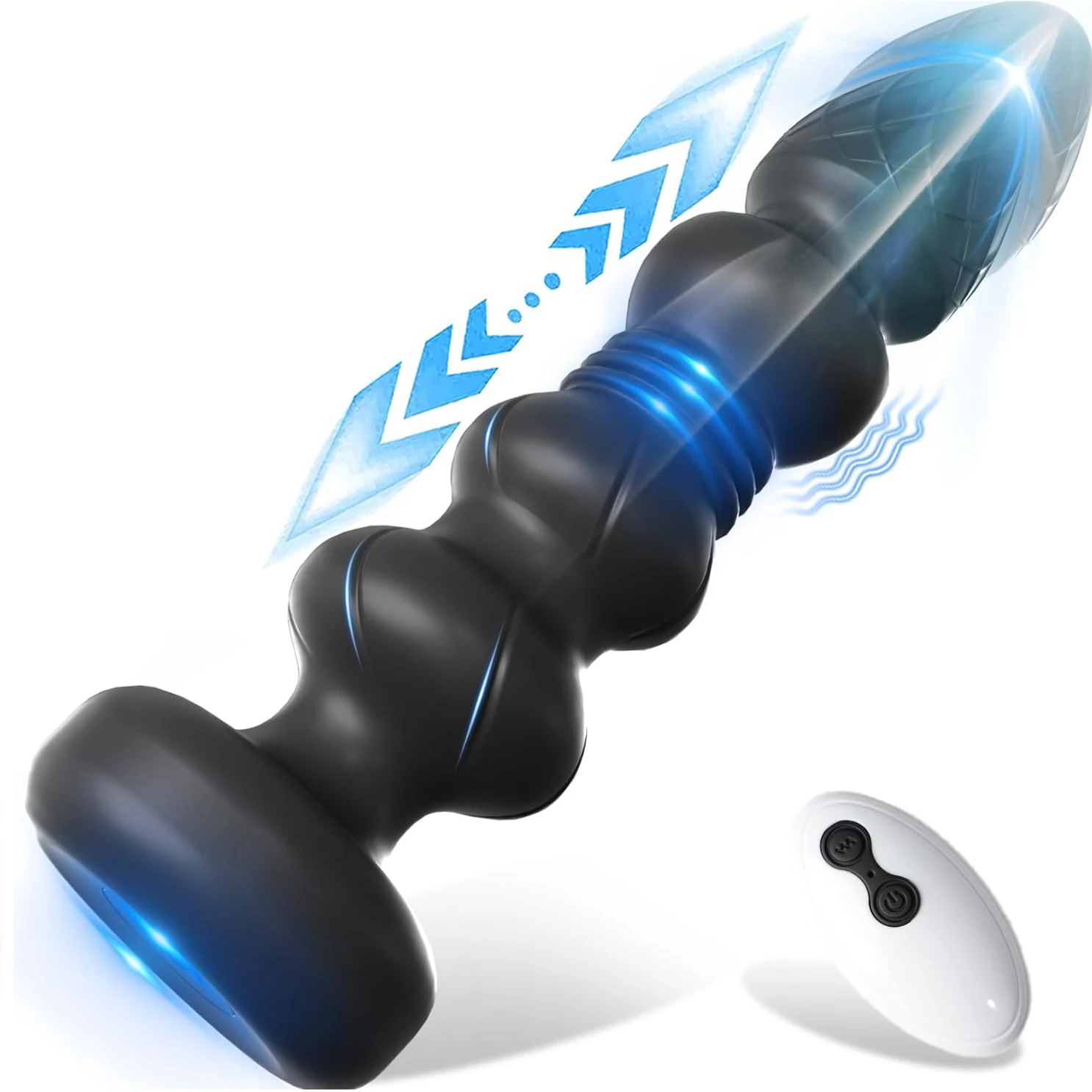 Remote Thrusting Anal Vibrator Women Men Telescopic Beads Prostate G-Spot Masturbation Massager Sex Toys Adult Couples Shop 18+