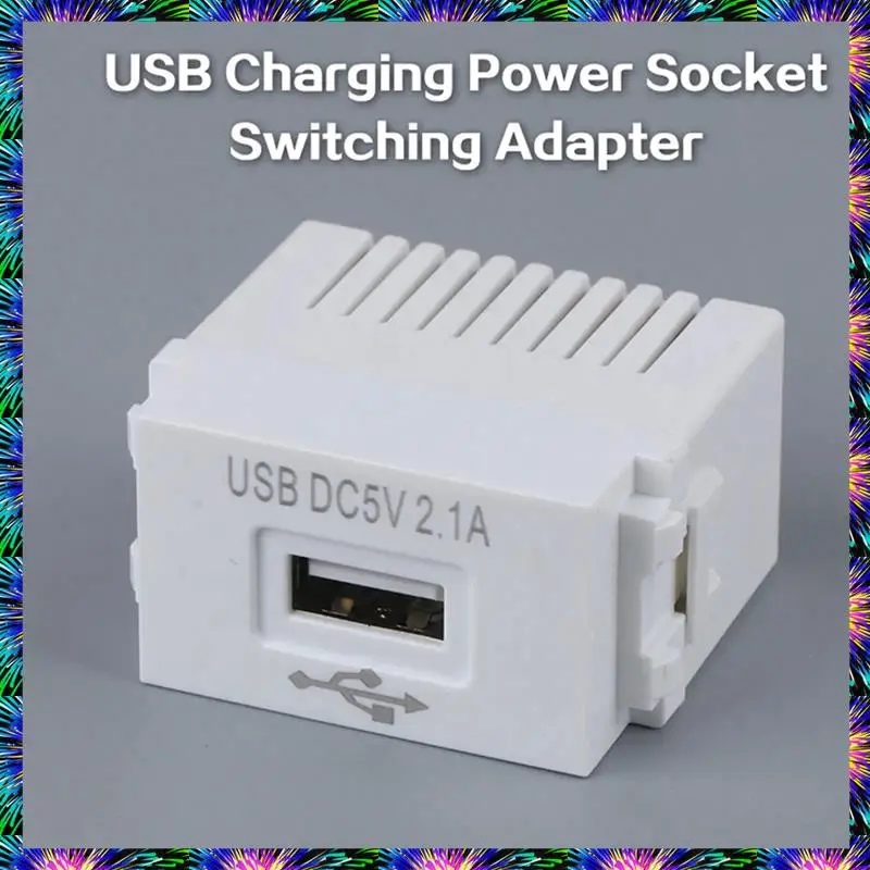 ZIZI 2X Phone Charging Panel USB Power Module 220V Socket 5V Transformer 2.1A USB Charging Power Socket Switching Adapter