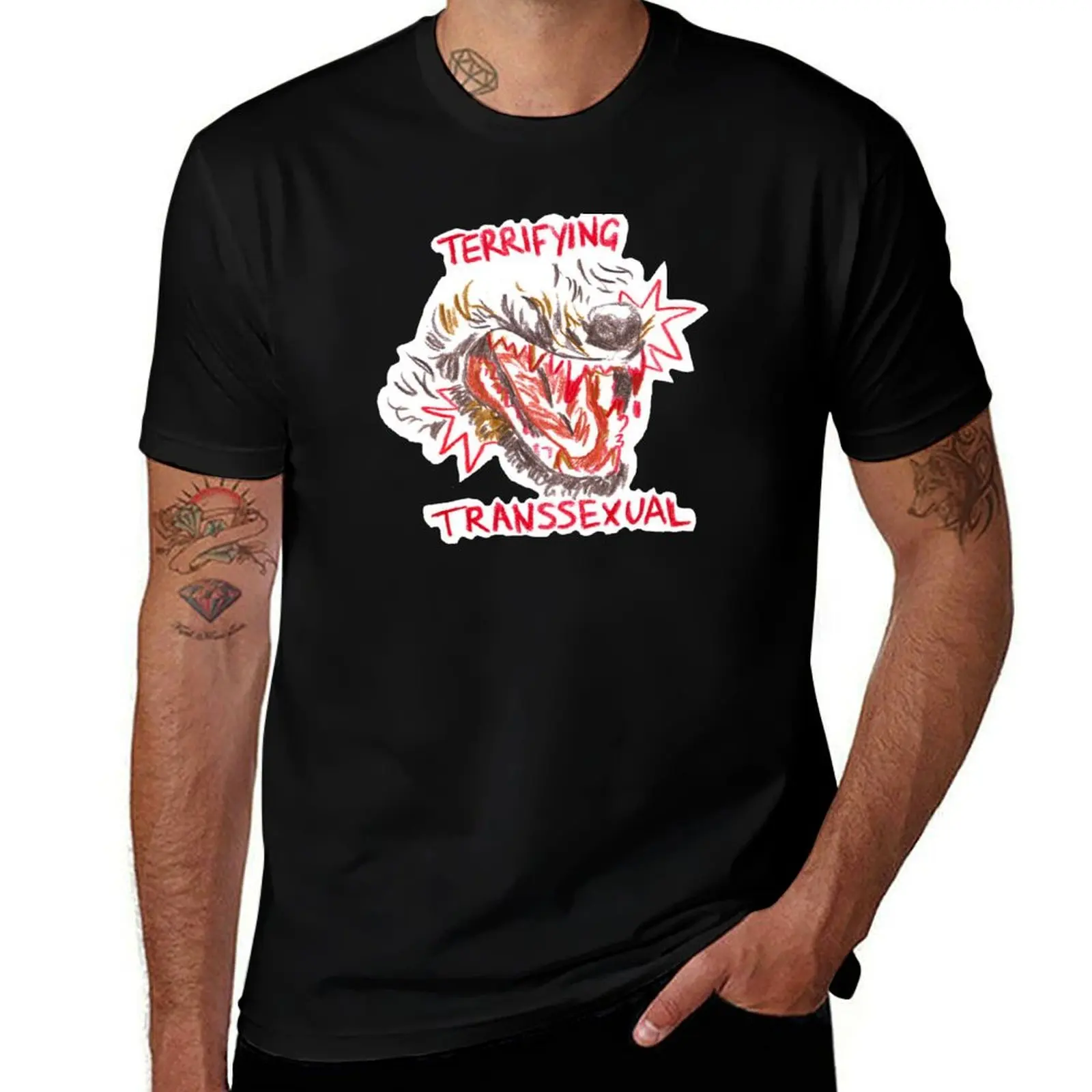 terrifying transsexual T-Shirt Comfortable Daily Wear Tee