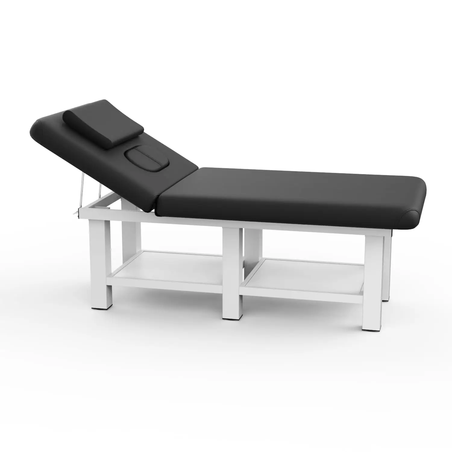 

800LBS Heavy Duty Stationary Massage Table with Open-Chest & Headrest for Treatment, Physical Therapy, Spa Facial, Customized