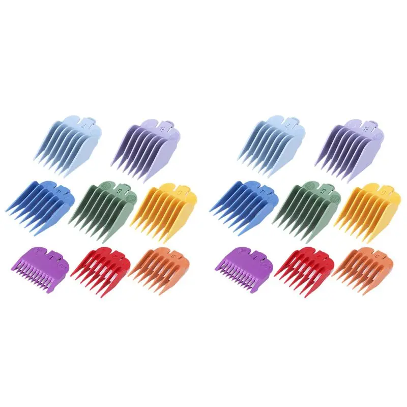 AT05-16X Professional Hair Clipper Replacement Sheath 8 Colors&Size Limit Comb Accessory Guide Comb, For Wahl Trimmers