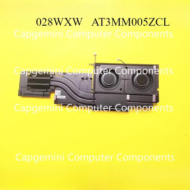 

Capgemini 028WXW AT3MM005ZCL for Dell Precision 7670 M7670 CPU GPU Cooling radiator fan