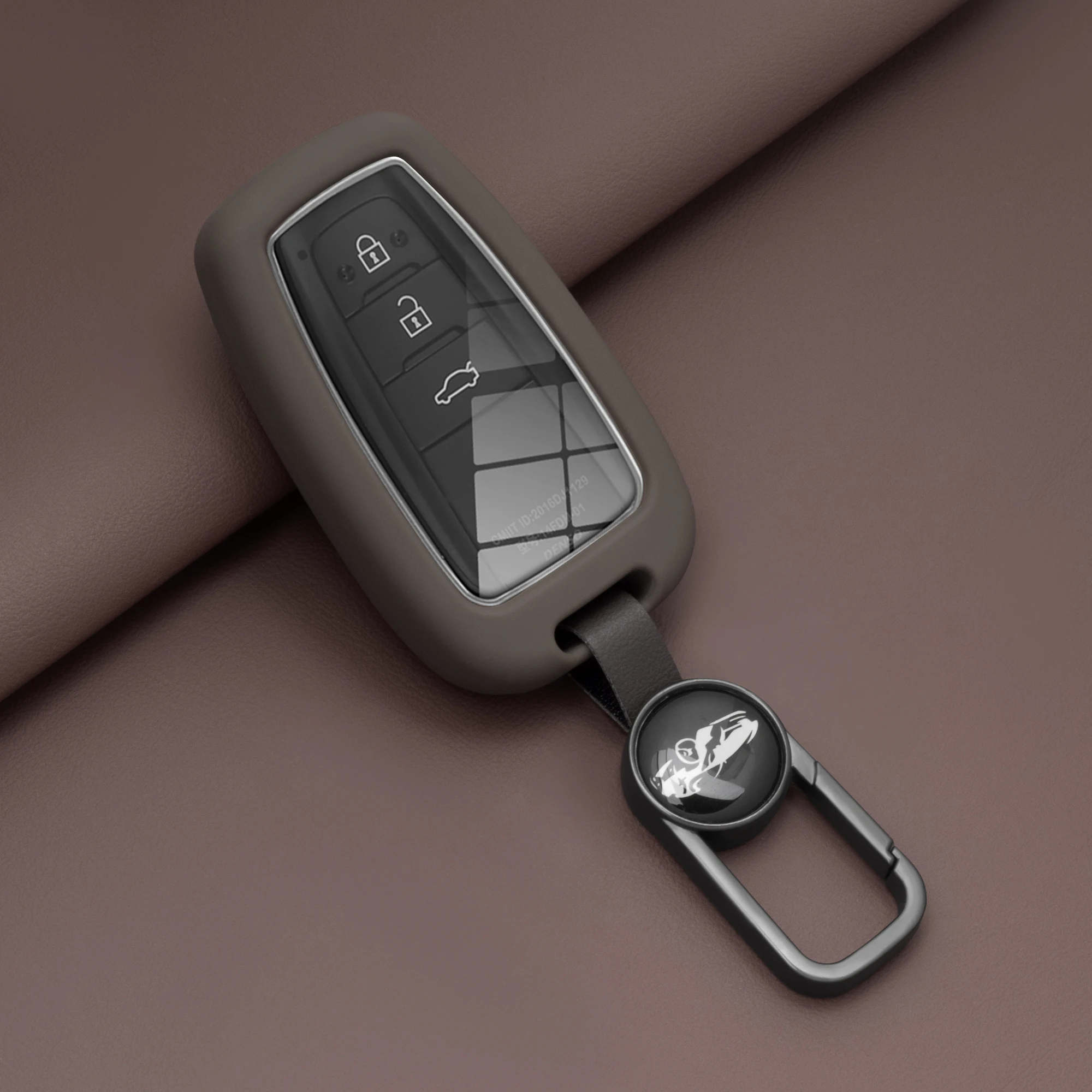 Silicone Car Key Case Cover For Toyota Corolla Hatchback Cross Yaris Cross Prius Hilux Land Cruiser LC200 LC250 LC300 3 Buttons