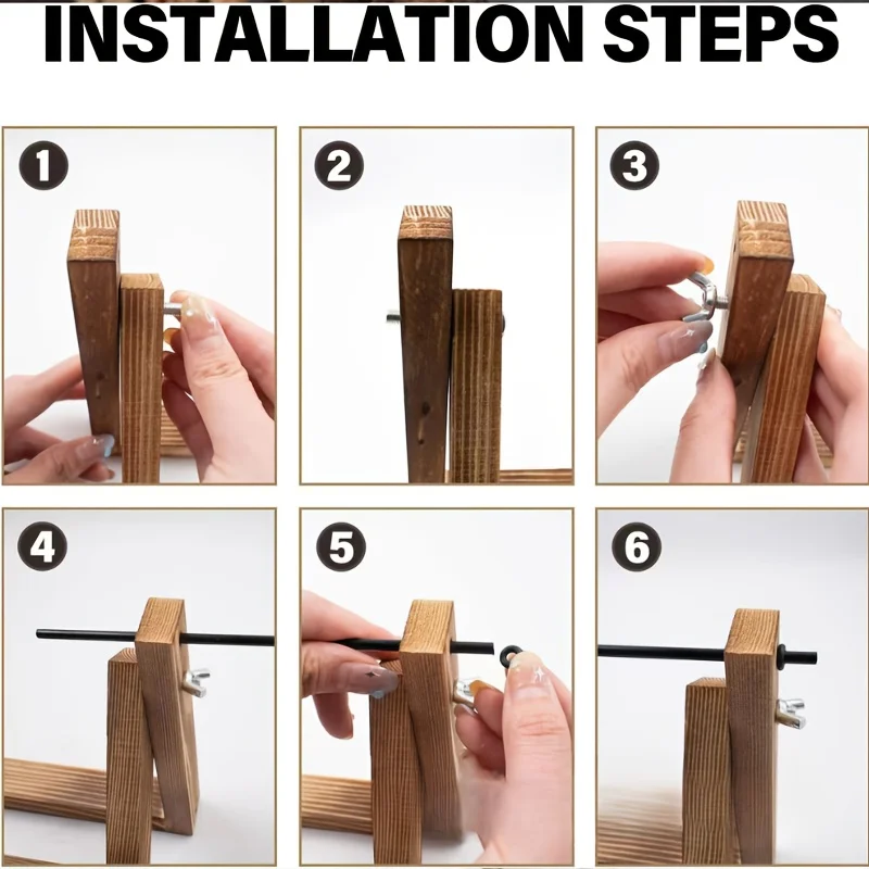 ที่เก็บไหมพรมไม้ |   ของขวัญที่สมบูรณ์แบบสำหรับนักถักนิตติ้งและนักถักโครเชต์, ที่เก็บไหมพรมหลายม้วน, ผู้ที่ชื่นชอบงานฝีมือทำมือ, ของตกแต่ง