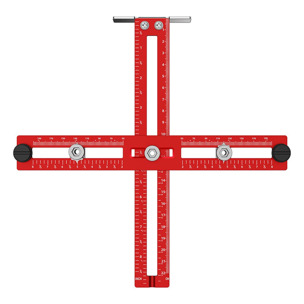 

Drawer Handle Tool Cabinet Knob Locator Handle Installation Widened Positioning Block Aluminum Alloy Construction