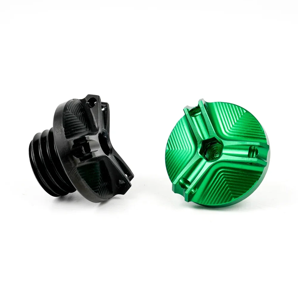 Image of Motorrad CNC Motoröl Einfülldeckel Stecker Abdeckung Zubehör Für kawasaki Z750 ZX6R ZX636 ZX-6R ZX10R ZX14R Versys X300 ZH2