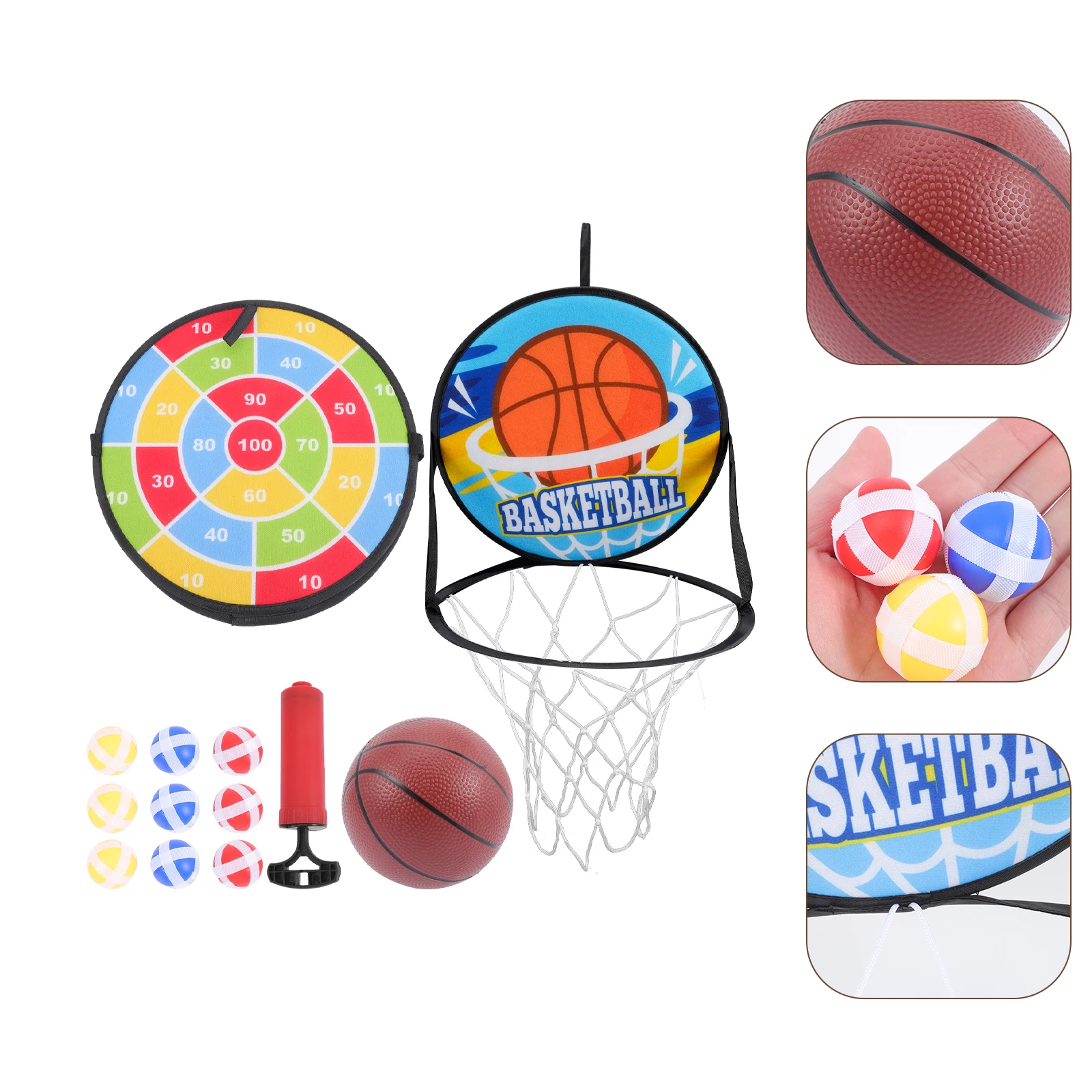 Plastic dubbele basketbalring Kids Darts Board Set Indoor Toy Peuter Dartbord Kids Game Cartoon Shape Easter Chicken
