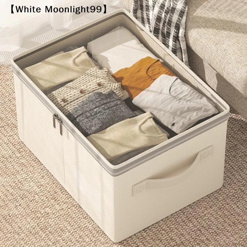 Large Capacity Clothing Storage Box Foldable Storage Bin For Down Jacket Quilt Organizer Box With Lid Bedroom Wardrobe Organizer