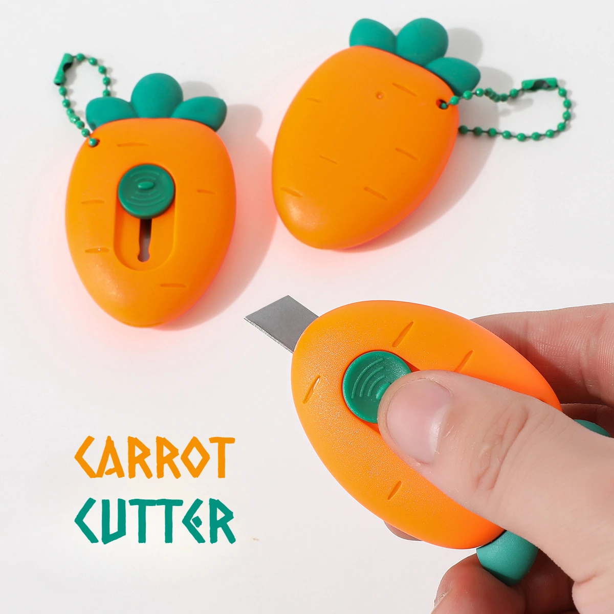 1PC Cute Mini Strawberry Utility Knife Student Portable Pocket Knife Envelope Express Box Opener Office Stationery Paper Cutter