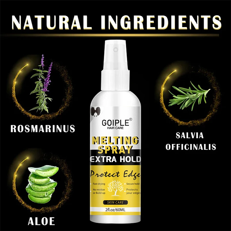 Schnell trocknendes Schmelzspray, wasserfest, starker Perückenkleberentferner, glättendes Haarwachsstift, Kontrolle von Flyaway Edge Hairline Gel oder Werkzeug – Detail 4