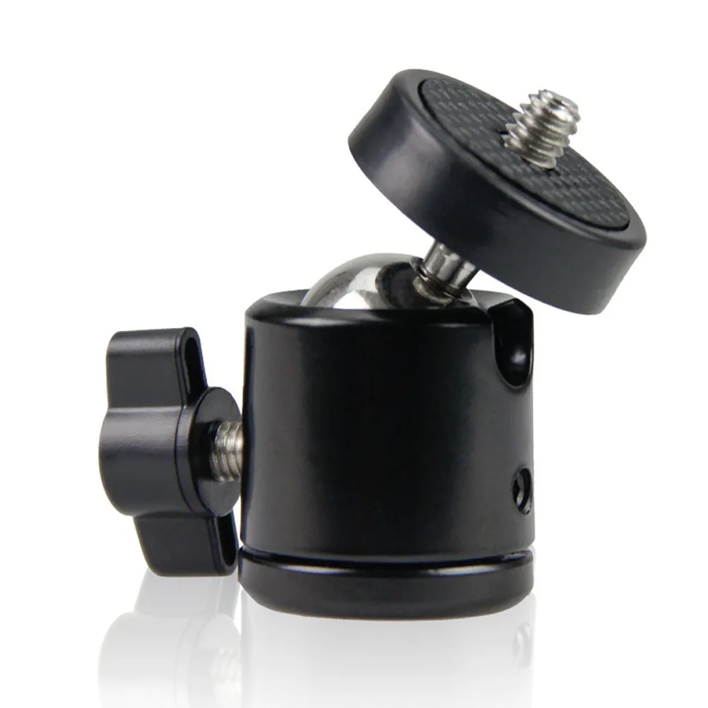 5pcs Mobile Phone Gimbal Damping Head Small Cloud Platform Camera Spherical Smooth Oxidized Surface 1/4 Screw Connection