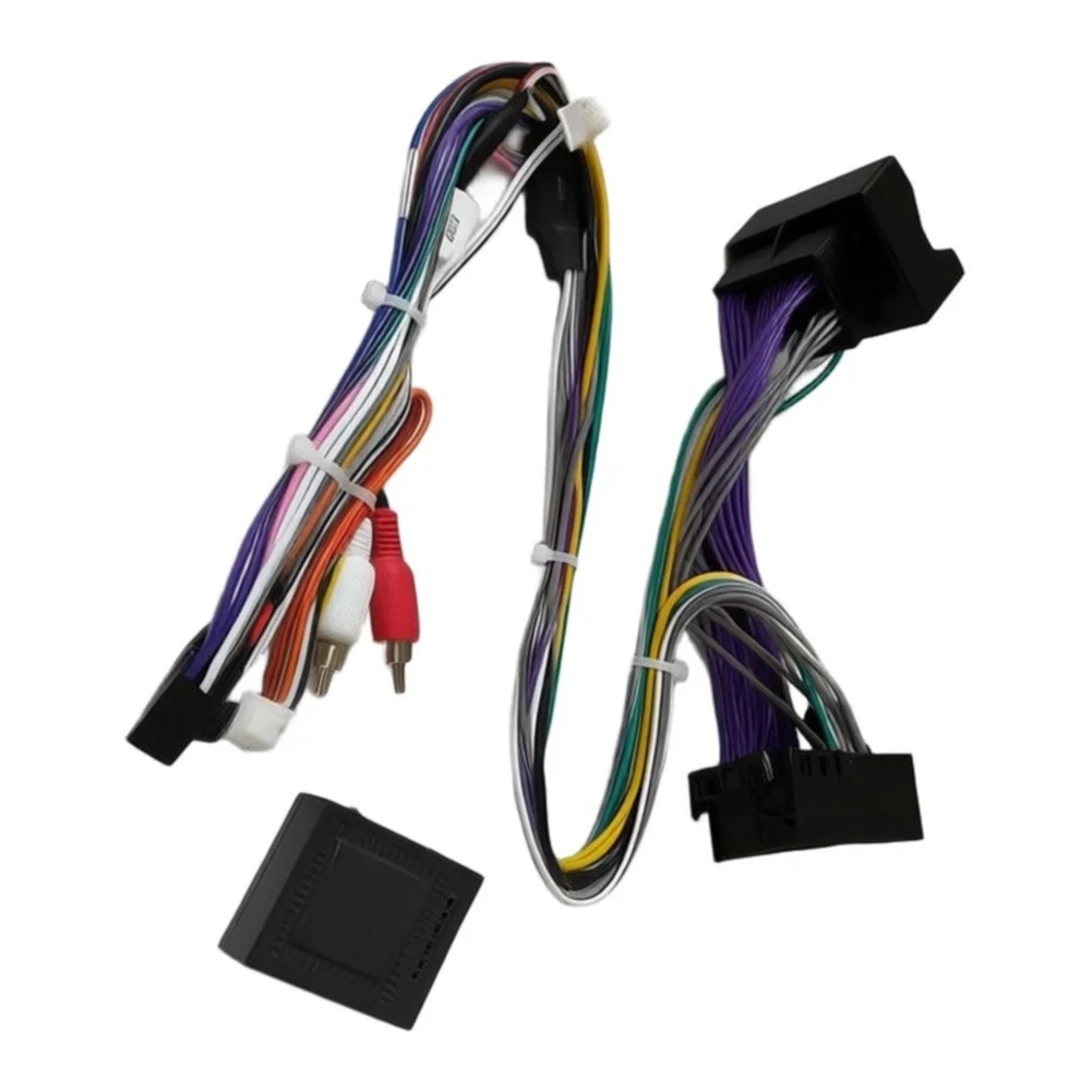 Black 16 Pin Power Harness Wear-resistant Material Non-deformation Structure Stable Load-bearing Firm Mounting Design
