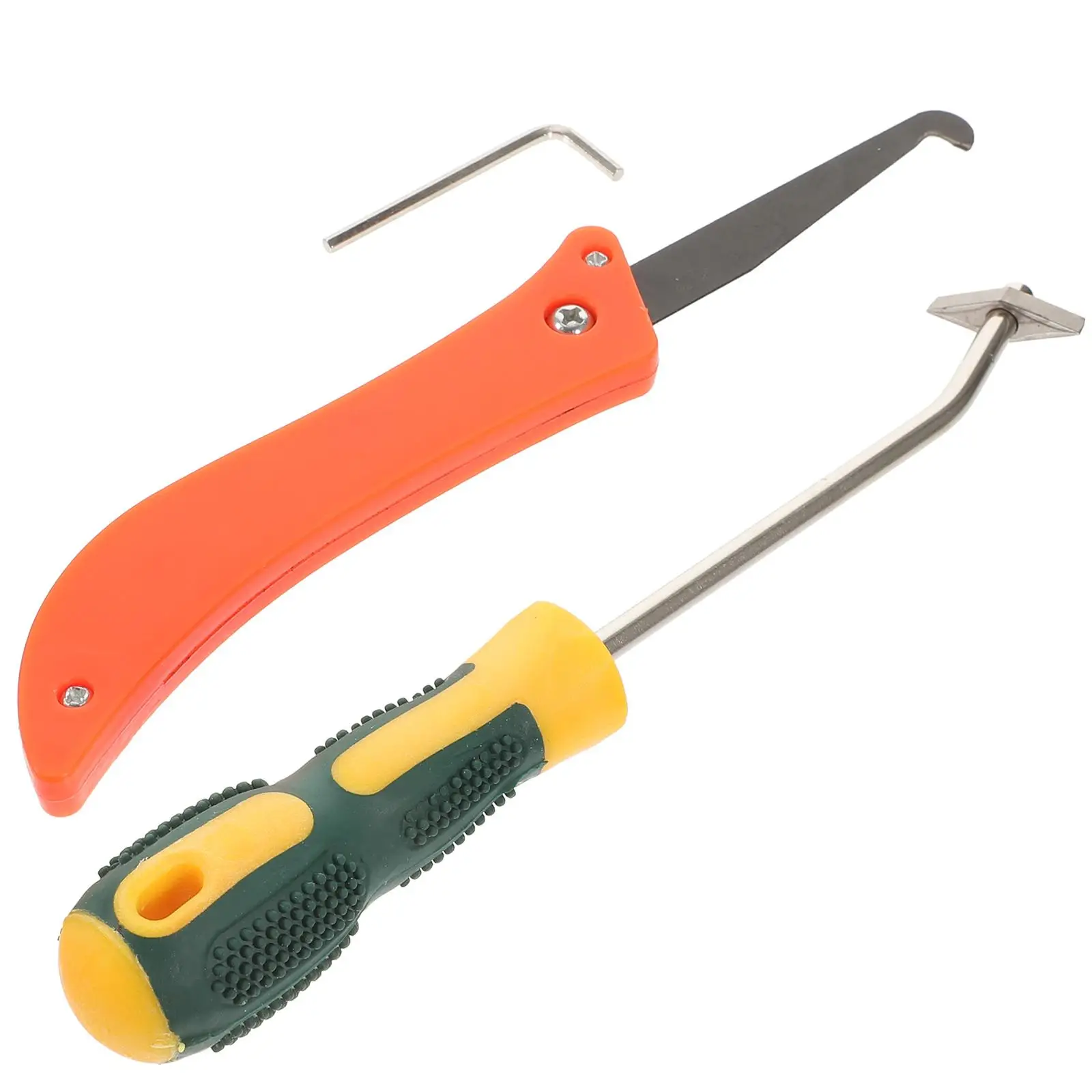2 Pcs Grout Cleaner Kit Tungsten Steel Scraper Sealant Remover for Tile Joint Cleaning Manual