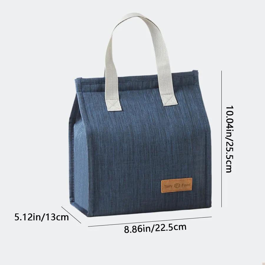 Insulated Lunch Bag Portable Storage Handbag Campus Office Bento Bag Picnic Food Carrier for Easy Meal Tote