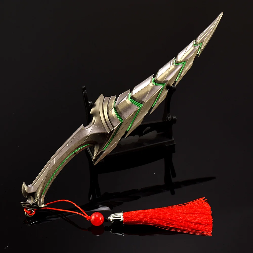 22cm Valorant 무기 헬릭스 단검 게임 주변 금속 에이전트 무기 모델 데스크탑 장식 장식 공예 선물 장난감 소년