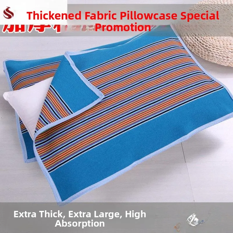 

Утолщенная дышащая наволочка большого размера для взрослых из льняной ткани, двусторонняя, 100% хлопок, для одного человека