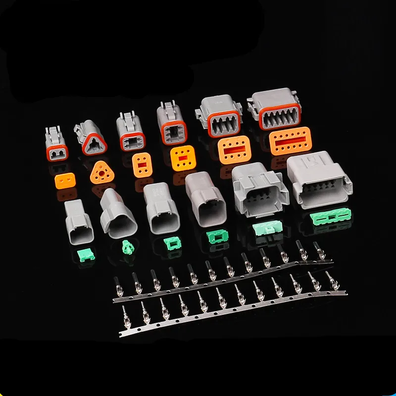 Waterproof Electrical Wire Connector Plug DT04-2-12p and DT06-2-12S With Terminals