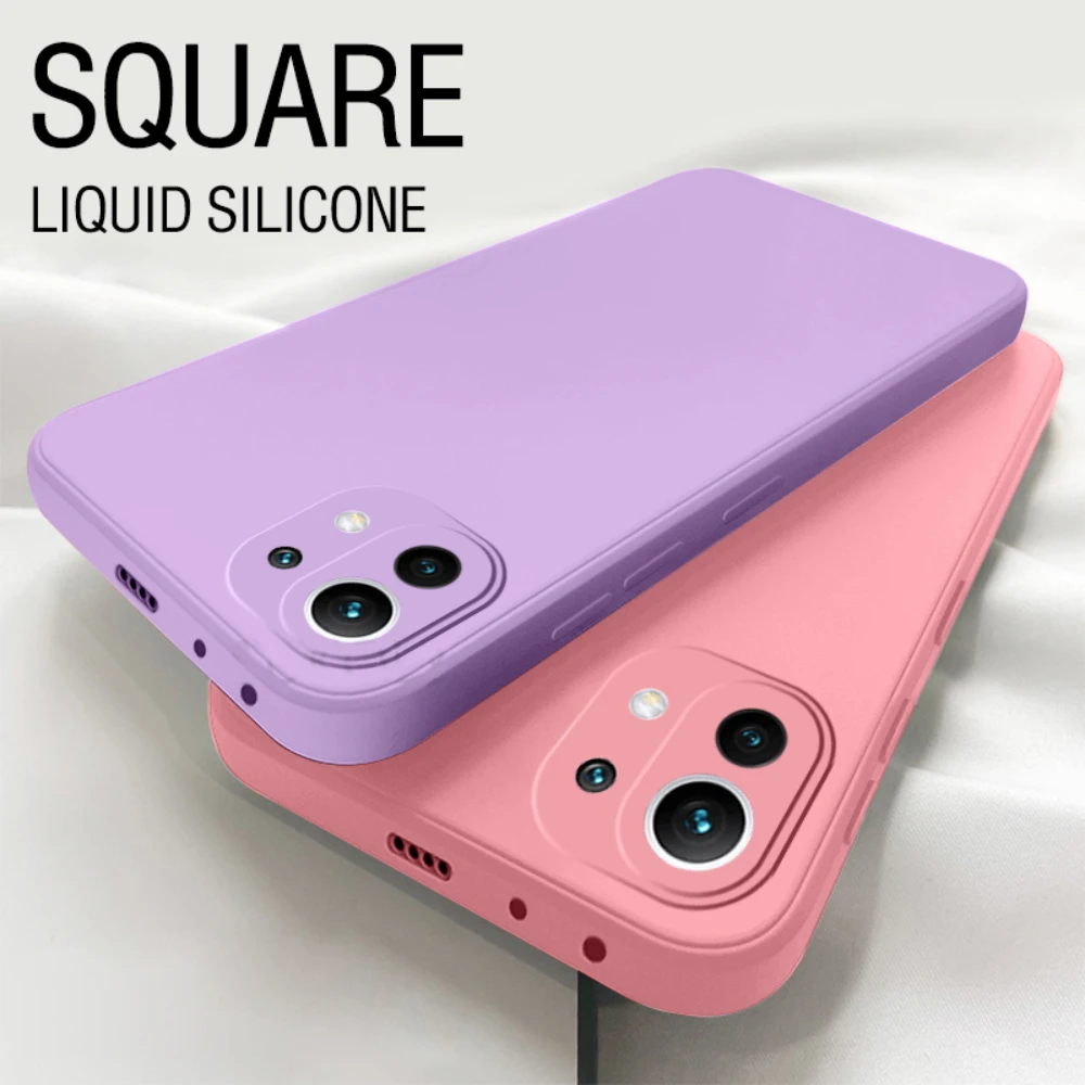 Luxury Phone Case for Mi11 Xiaomi Mi 11 11X 11T Pro Ultra Lite 11Pro 11Ultra 11Lite NE 11i 5G Soft Liquid Silicone Couples Cover