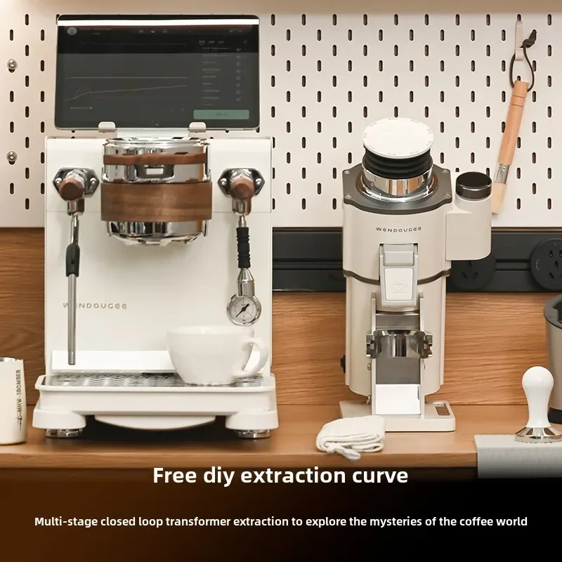 9Bar Dual Boiler Semi-Automatic Coffee Machine, Gear Pump Pressure Extraction Coffee Maker