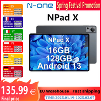 N-one NPad X MTK G99 8-Cores Tablet PC 10.95'' Android 13 Fast Charging 8600mAh MAX 8+8GB 128GB  2000*1200 FHD IPS 4G LTE Wi-Fi