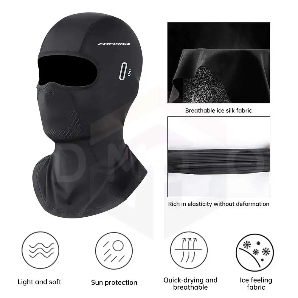 Motorcycle Riding Headgear, Quick Drying, Breathable, UV Resistant, Sunscreen, Ice Silk Face Mask For Men For HONDA CBF190R