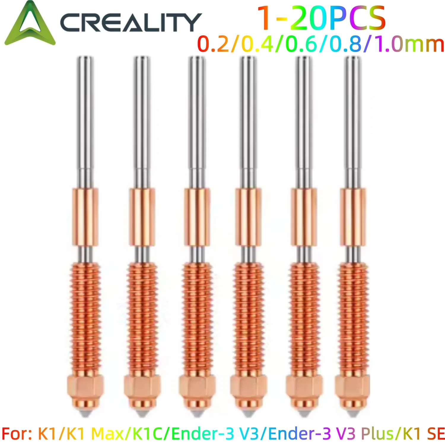 

Creality K1c Nozzle K1 Max Hardened Steel Nozzle Quick Swap All-in-one High Flow Bimetal Heatbreak For Ender 3 V3 3D Printer