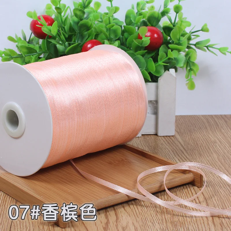 Hot sale 3mm Satin Ribbon For Craft Sewing Fabric Christmas Wedding Supplies Party Decoration Gift Wrap Handmade (10 Meters/lot)