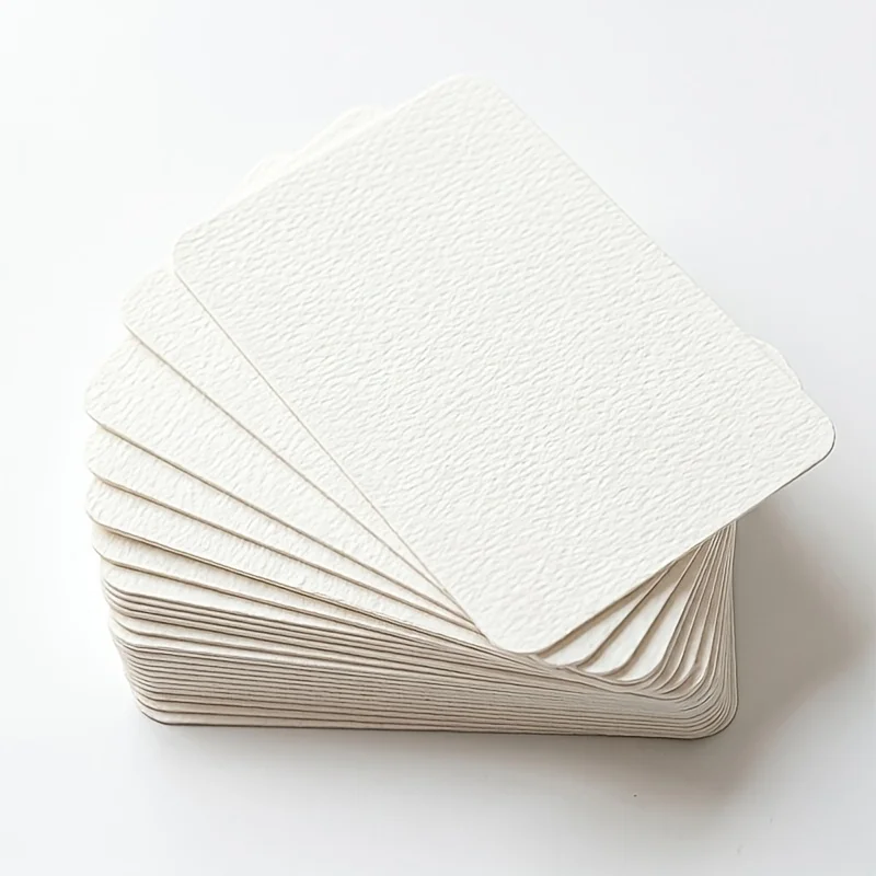 50pcs Mini Watercolor Paper Suitable for Beginners & Professional Artists - Thick Pure Wood Pulp Sheets Round Corner Pages